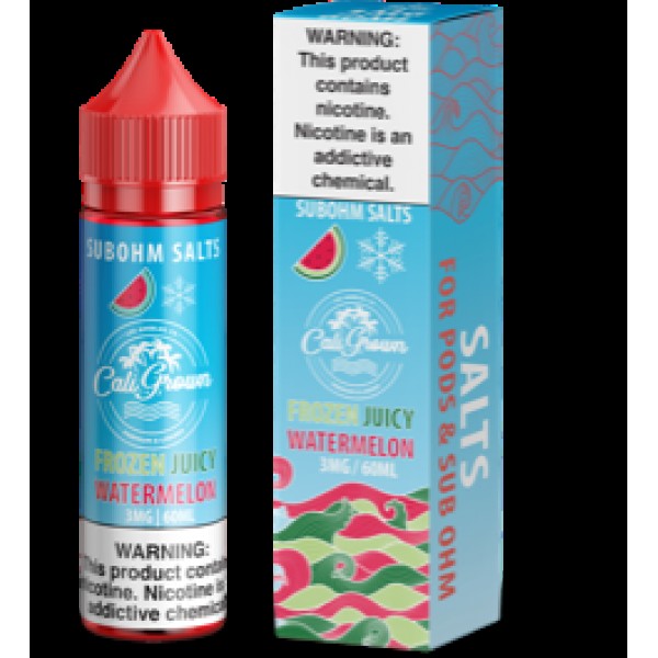 Frozen Juicy Watermelon 60ml Vape Juice - California Grown Sub-Ohm Salts