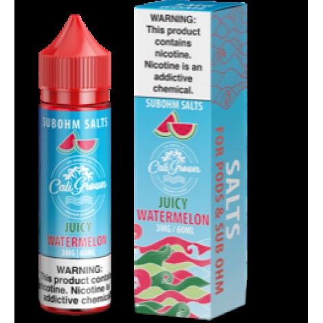 Juicy Watermelon 60ml Vape Juice - California Grown Sub-Ohm Salts