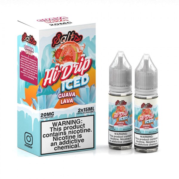 Hi-Drip Salts Iced 2x 15ml Guava Lava Vape Juice