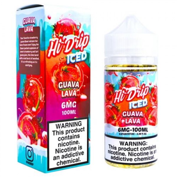 Hi-Drip Iced 100ml Guava Lava Vape Juice