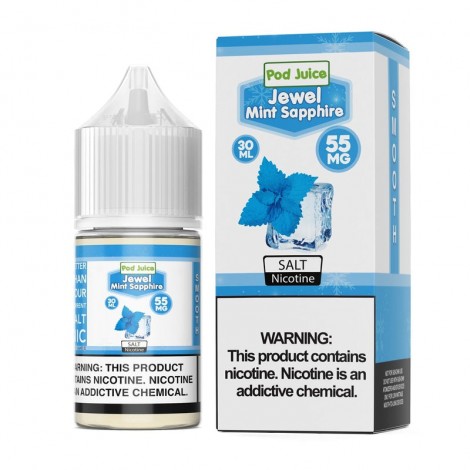 Pod Juice Jewel Mint Sapphire TF 30ml Nic Salt Vape Juice