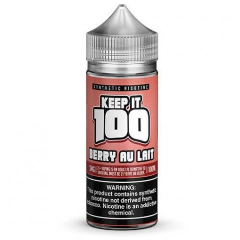 Berry Au Lait 100ml Synthetic Nicotine Vape Juice - Keep It 100