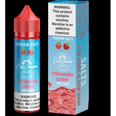 Strawberry Gummy 60ml Vape Juice - California Grown Sub-Ohm Salts