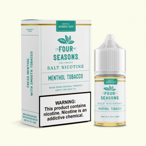 Four Seasons E-Liquids Menthol Tobacco 30ml Nic Salt Vape Juice