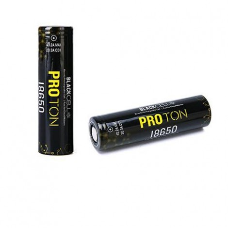 Blackcell Proton 18650 Battery 3018mAh 40.2A 3.7V (Pack of 2)