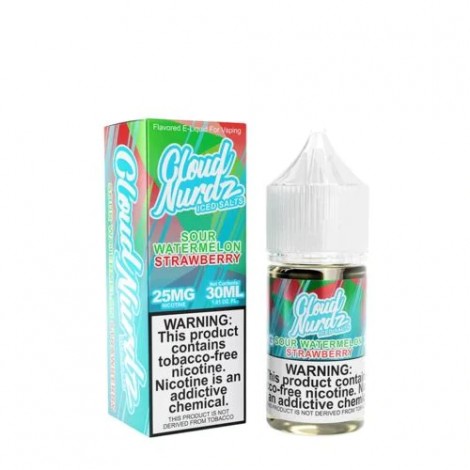 Sour Watermelon Strawberry Iced 30ml TF Vape Juice - Cloud Nurdz