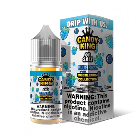 Candy King Bubblegum Salt Blue Razz 30ml Nic Salt Vape Juice