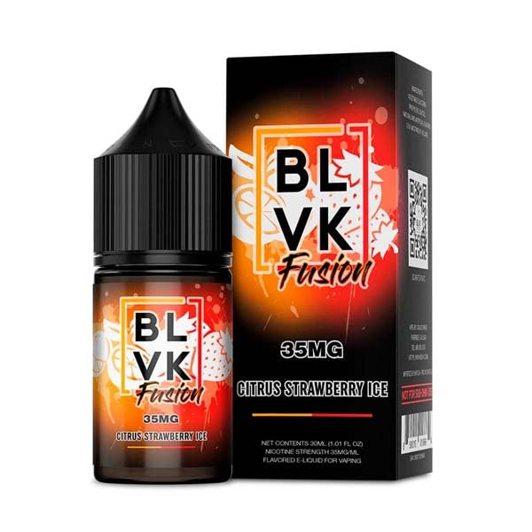 BLVK Fusion Salts Citrus Strawberry Ice 30ml Nic Salt Vape Juice