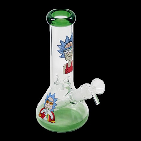 Rick & Morty Glass Beaker Bong Default Title