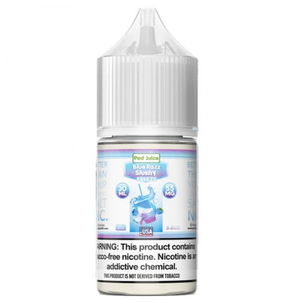 Pod Juice Blue Razz Slushy Freeze TF 30ml Nic Salt Vape Juice