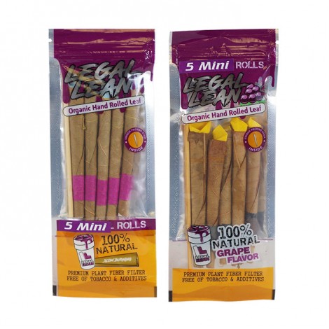 Legal Lean Minis Natural Leaf Cone Wraps (5x Pack)