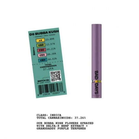 Bad Days Delta 8 Pre-Roll Joint (2x Pack)