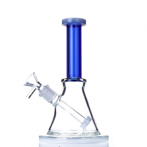 8" Triangular Bong w- Built-In Downstem