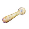 Handmade Glass Hand Pipe w- Marbled Glass Work