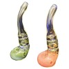 Fumed Glass Standing Sherlock Pipe