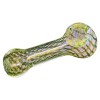 Fumed Glass Hand Pipe w- Diamond Reti Accents