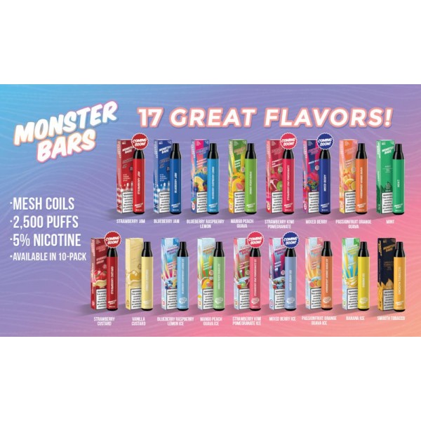 Monster Bars Disposable Vape -  ...