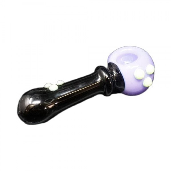 Black & Purple Handmade Glass Spoon ...