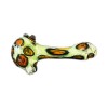 Colored Handmade Glass Spoon Pipe w- Cheetah Print